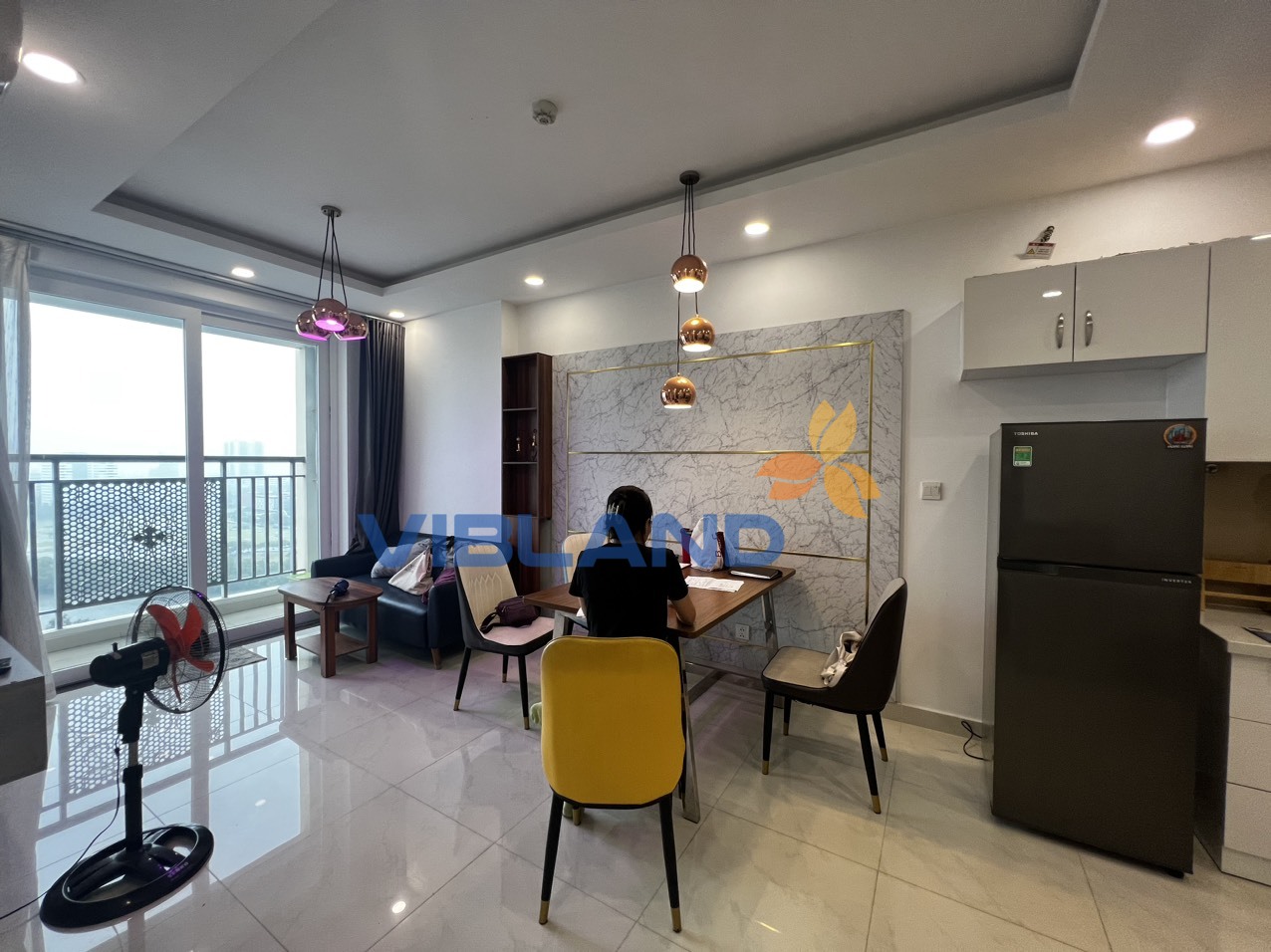 Căn hộ sài gòn mia 2PN2WC 66m2 hướng đông full nội thất giá 14 triệu LH 0901306069